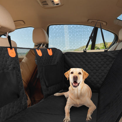 Dog Car Seat Protector with Zipper Mesh Window and Storage Bags – Waterproof  for Cars, Trucks, and SUV