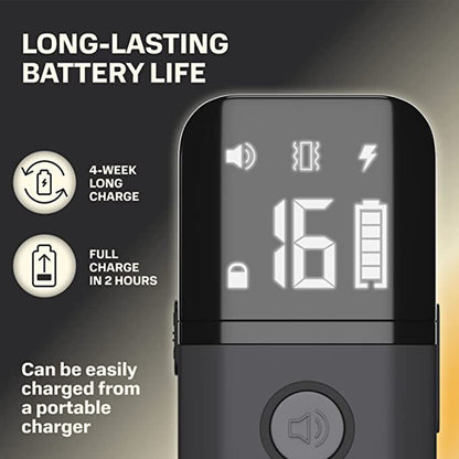 Electric Shock & Anti-Bark Collar for Dogs - Rechargeable, Waterproof, Adjustable Shock & Vibration, 1640ft Range, Dual-Channel Remote