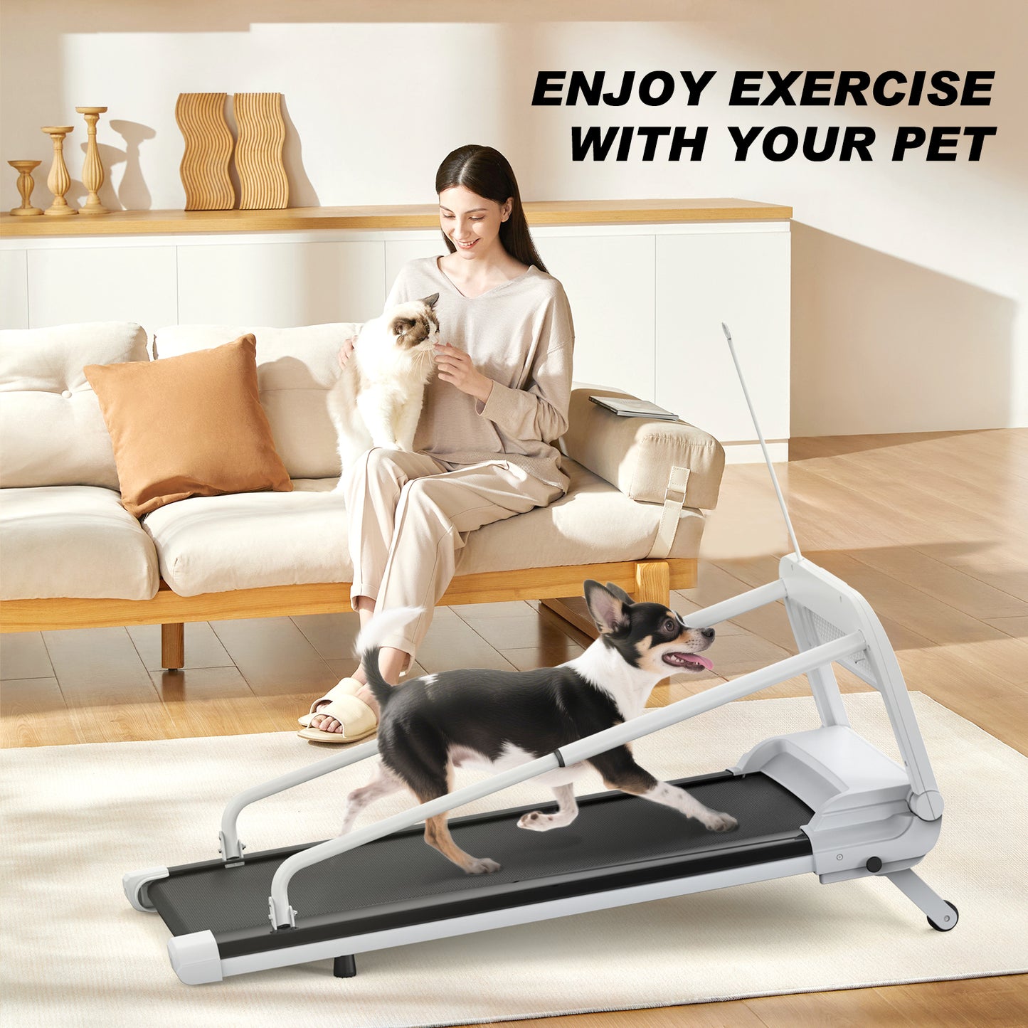 Home Dog Treadmill – Smart Adjustable Pet Treadmill for Small & Medium Breed Dogs