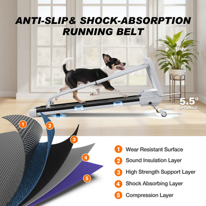 Home Dog Treadmill – Smart Adjustable Pet Treadmill for Small & Medium Breed Dogs