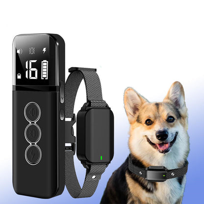 Electric Shock & Anti-Bark Collar for Dogs - Rechargeable, Waterproof, Adjustable Shock & Vibration, 1640ft Range, Dual-Channel Remote