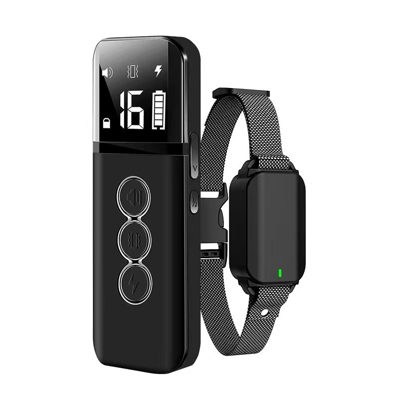 Electric Shock & Anti-Bark Collar for Dogs - Rechargeable, Waterproof, Adjustable Shock & Vibration, 1640ft Range, Dual-Channel Remote