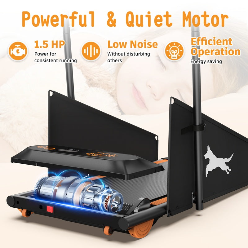 Dog treadmill for home fitness and weight management